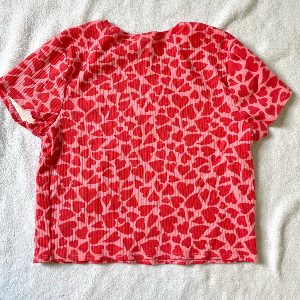 Wild Fable Ribbed Heart Crop Top - Image 4