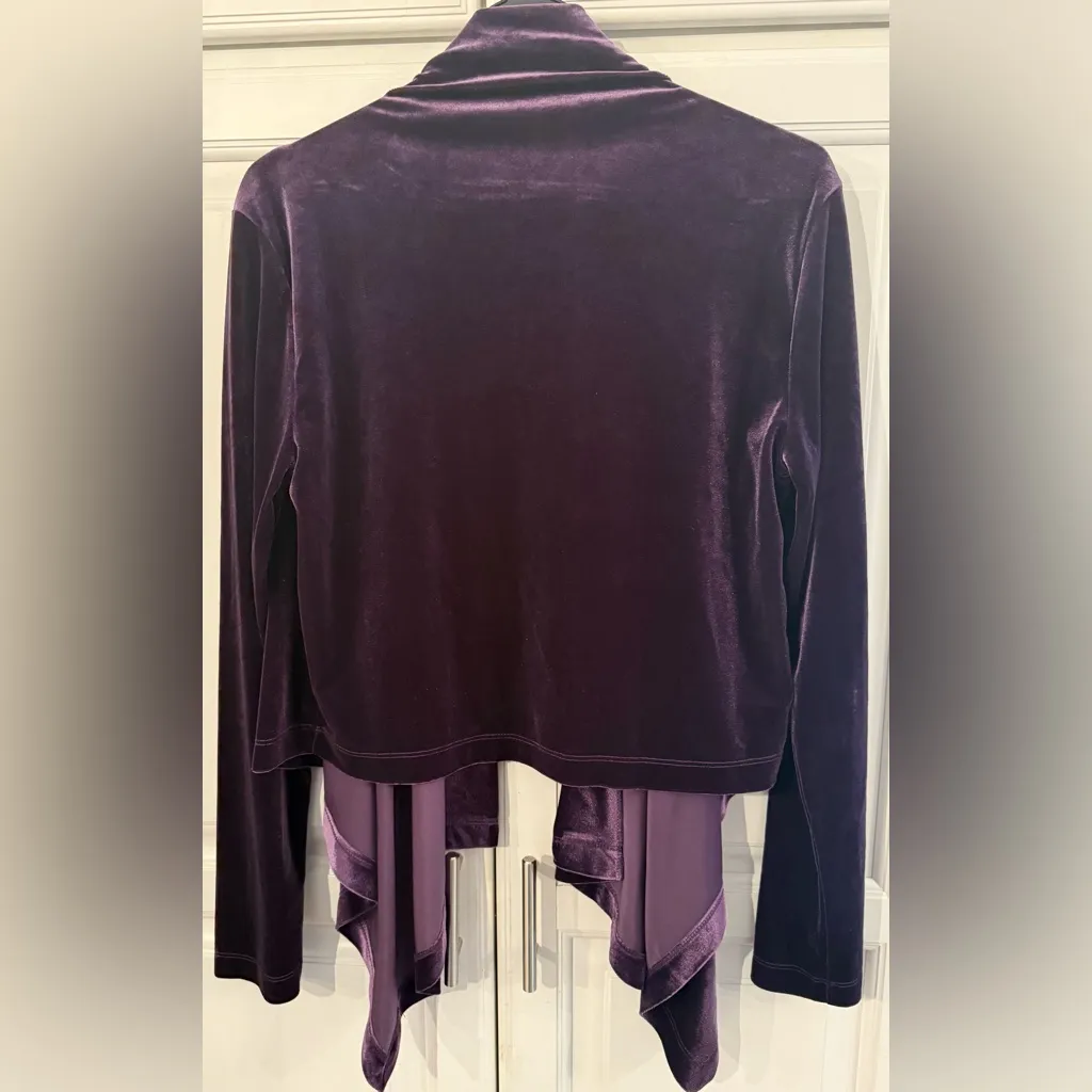 Elegant Spiegel Purple Velvet Women's Sweater M Size M - Image 3