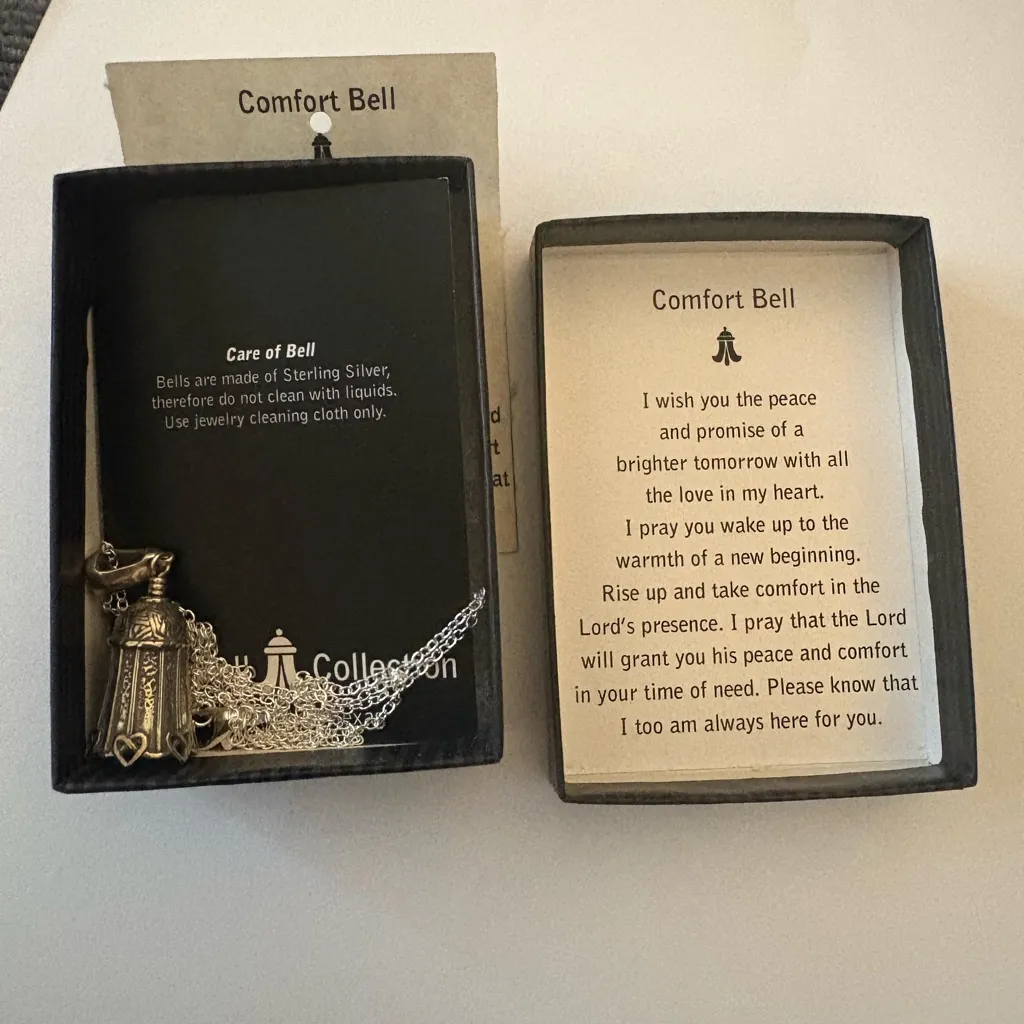 The Bell Collection Sterling Silver Comfort Bell Pendant on 925 Chain NIB - Image 5