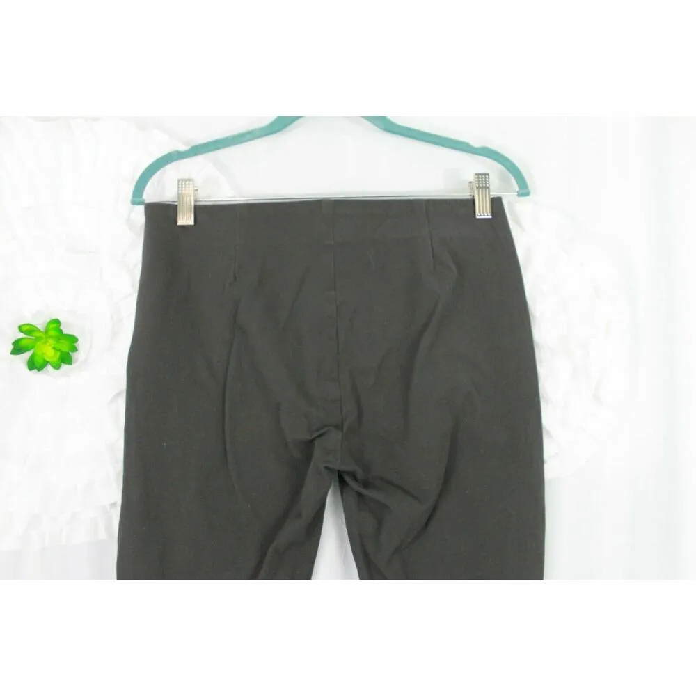 GAP Women's Side Zip Mid Rise Leggings Size 8 Tall Dark Gray Skinny Stretch - Image 6