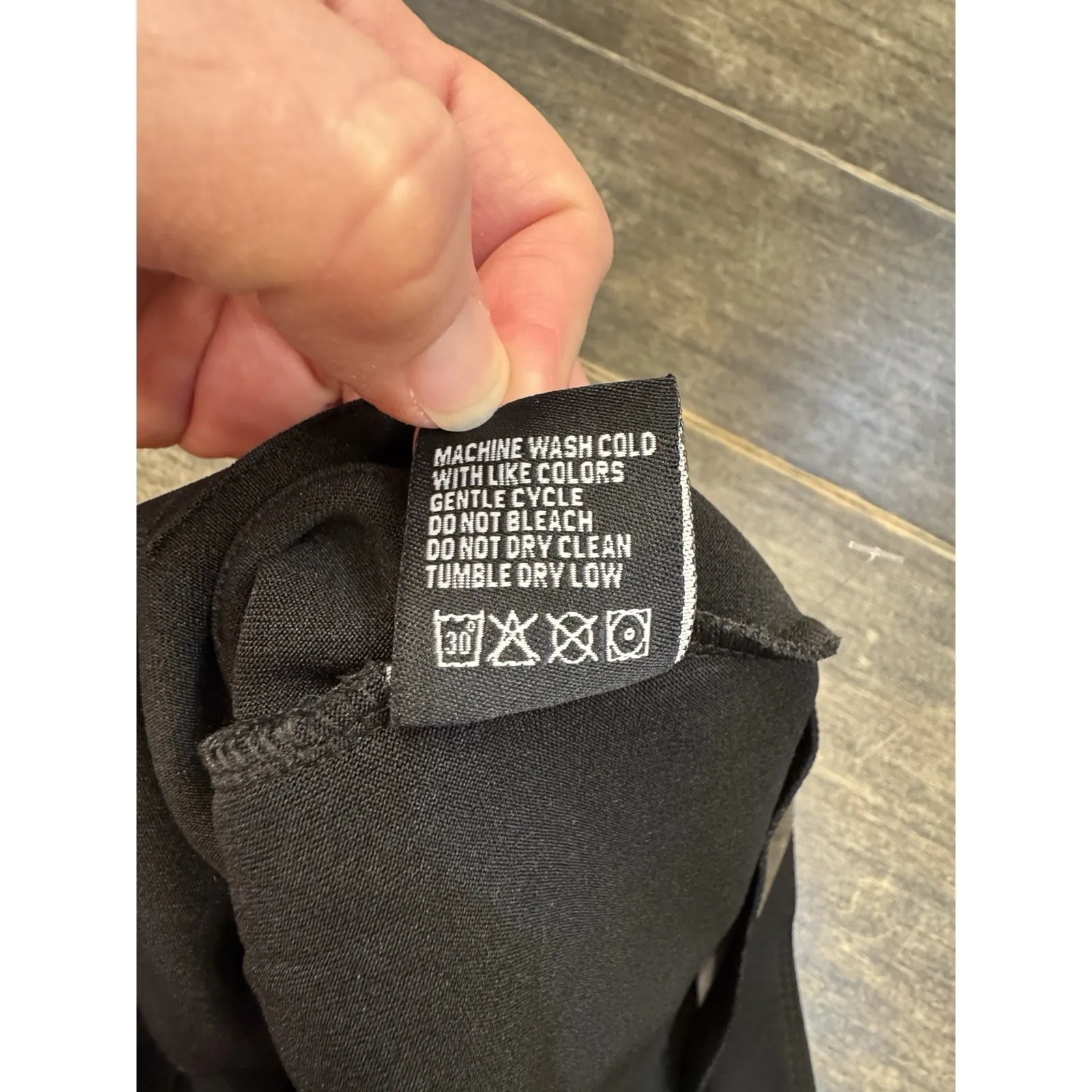 Kay Unger Ponte Knit Pull On Pant Size Large Black Legging Slimming Patch Pocket - Image 13