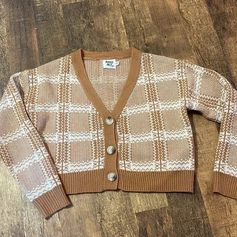 Princess Polly Button Down Plaid Fall Cardigan Xs/s - Image 8