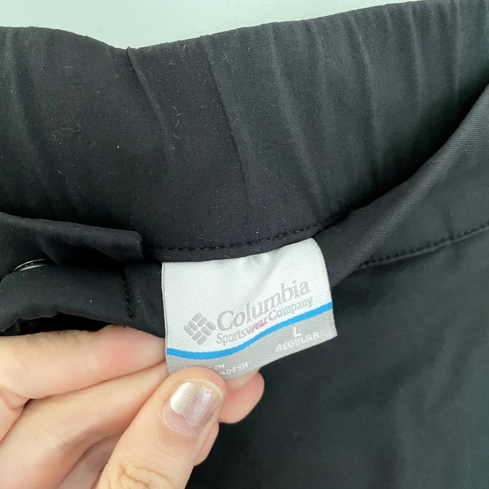 Columbia hiking pants women's size L trousers elastic waist pockets casual - Image 3