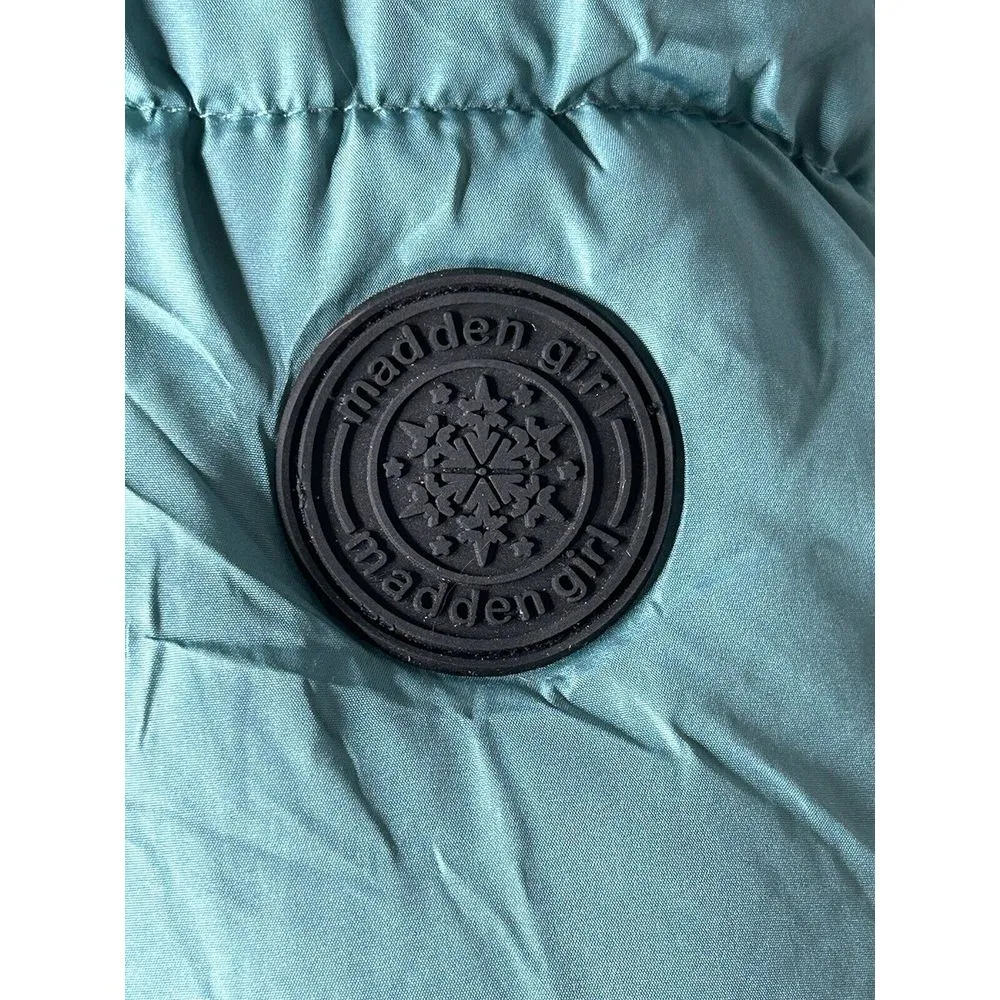 NWT Junior's MADDEN GIRL Puffer Jacket‎ Blue Sz  XL - Image 3