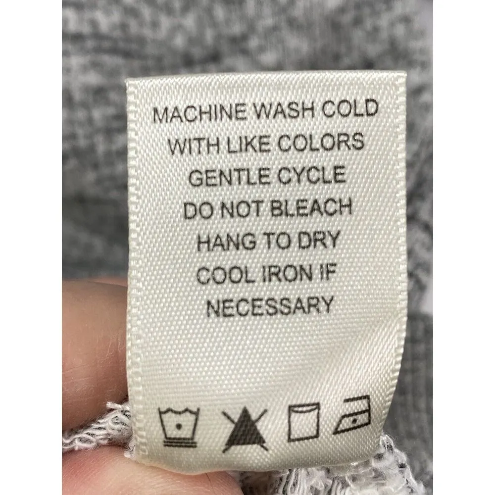 Max Studio London Womens‎ Heathered Grey Hoodie full zip Sweatshirt Sz Small - Image 7