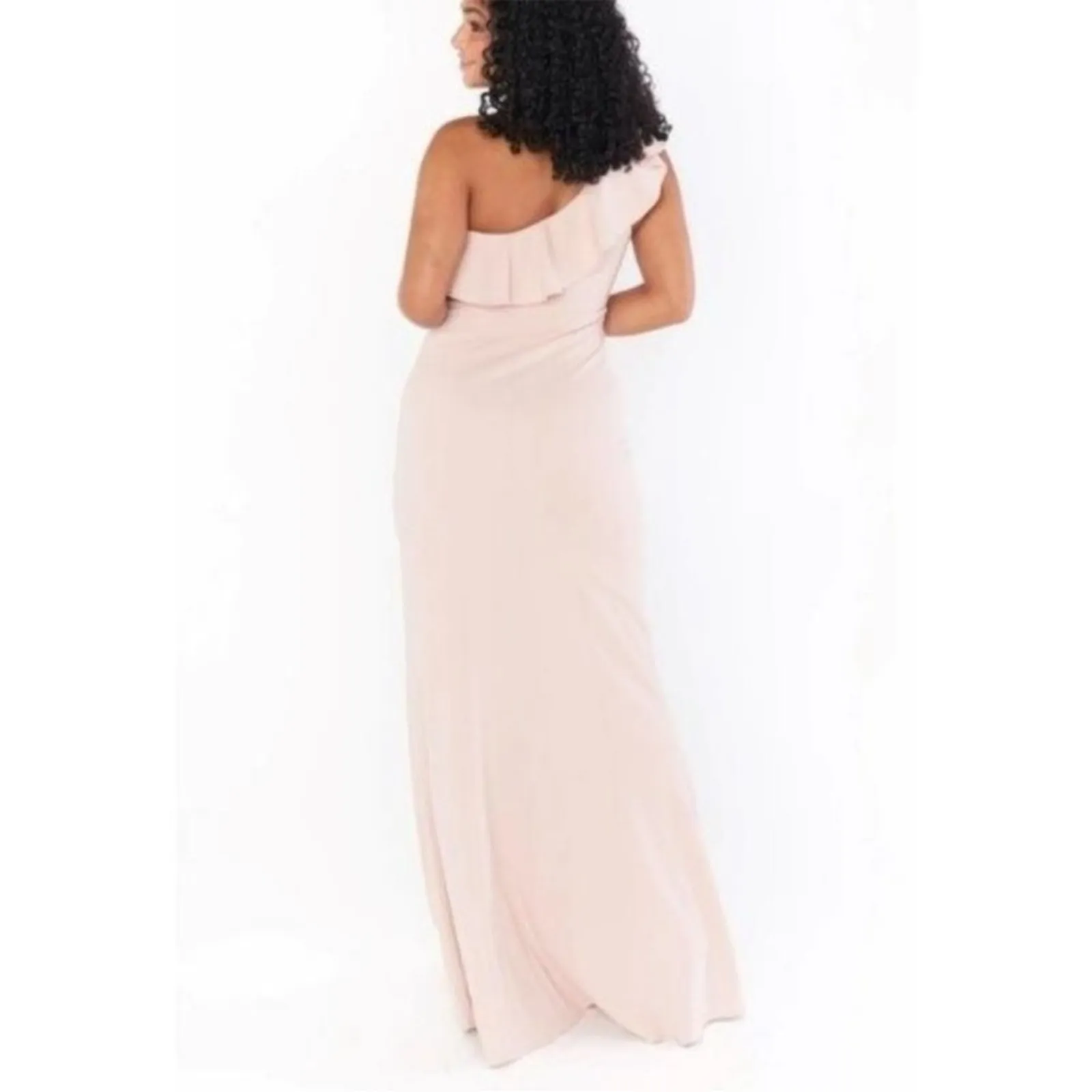 Show Me Your Mumu SMYM Florentine Maxi Dress in Dusty Blush Stretch NEW LARGE - Image 3