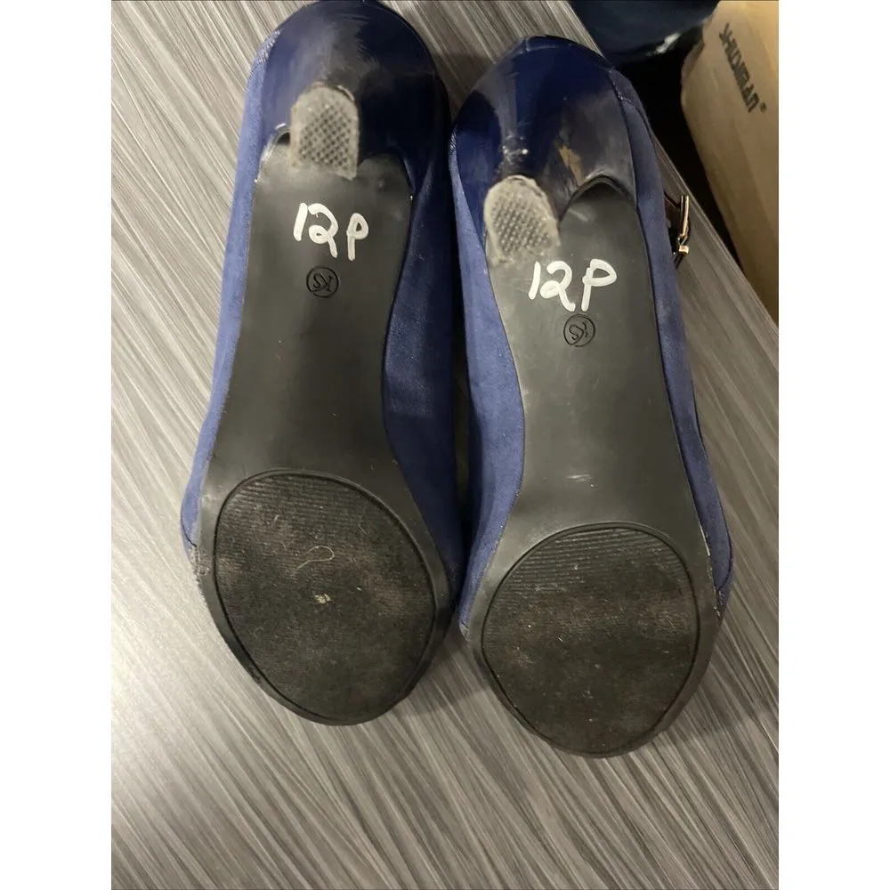 Karen Scott Womens Embellished Blue‎ Open Toe Heel Sandals  Shoes S-146 - Image 6