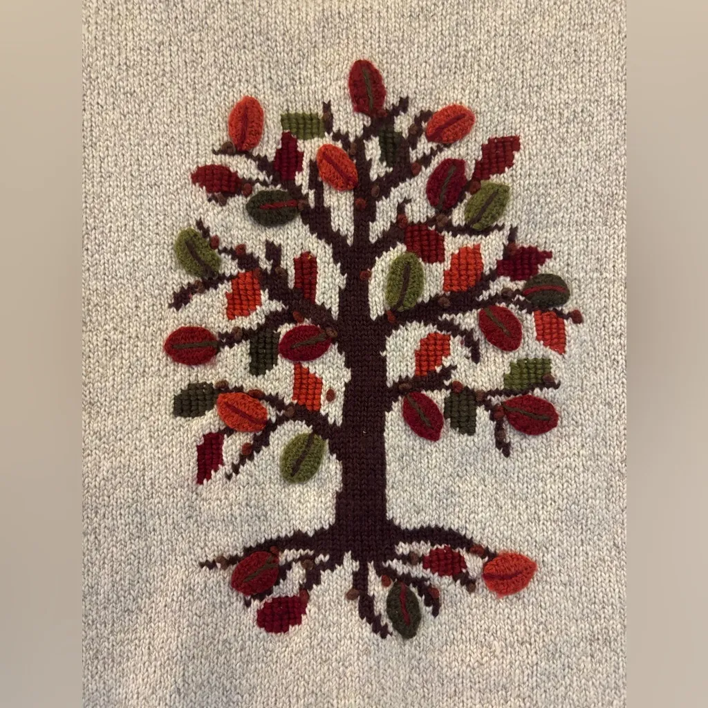 NWT Marisa Christina Hand Knit Wool Linen Blend Sweater Vest sz M Tan Size M - Image 7