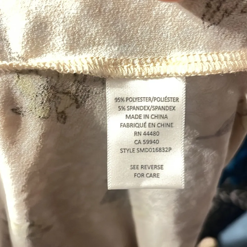 New LOVEFIRE FLORAL PRINT FAUX WRAP MAXI DRESS SZ 3X Tan - Image 5