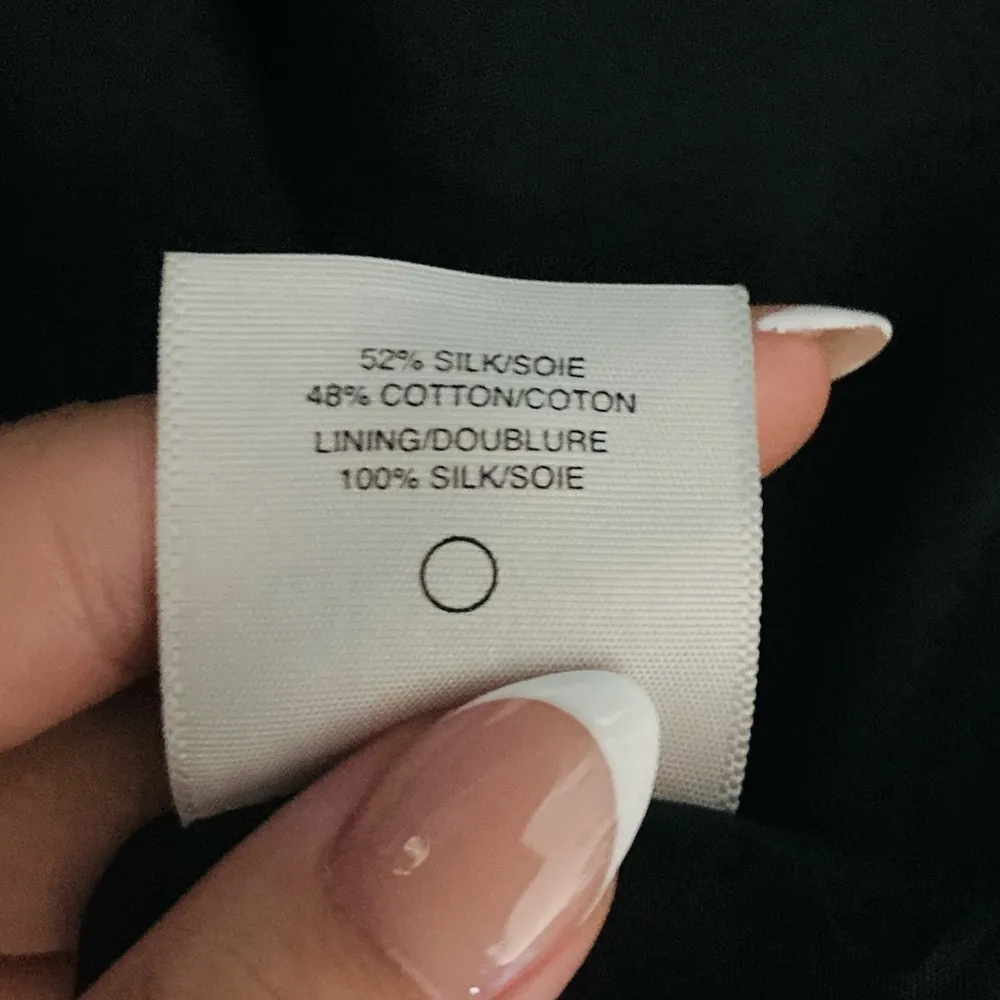 Obakki silk and cotton black ethereal minimalist dress. Size 2 - Image 4