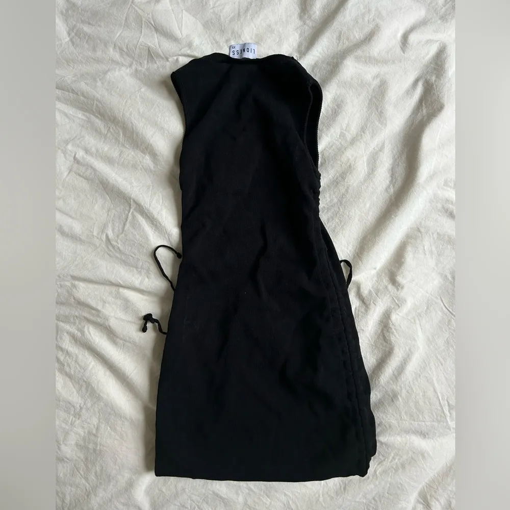 Lioness military minds Black Sleeveless Ruched Dress - Image 4