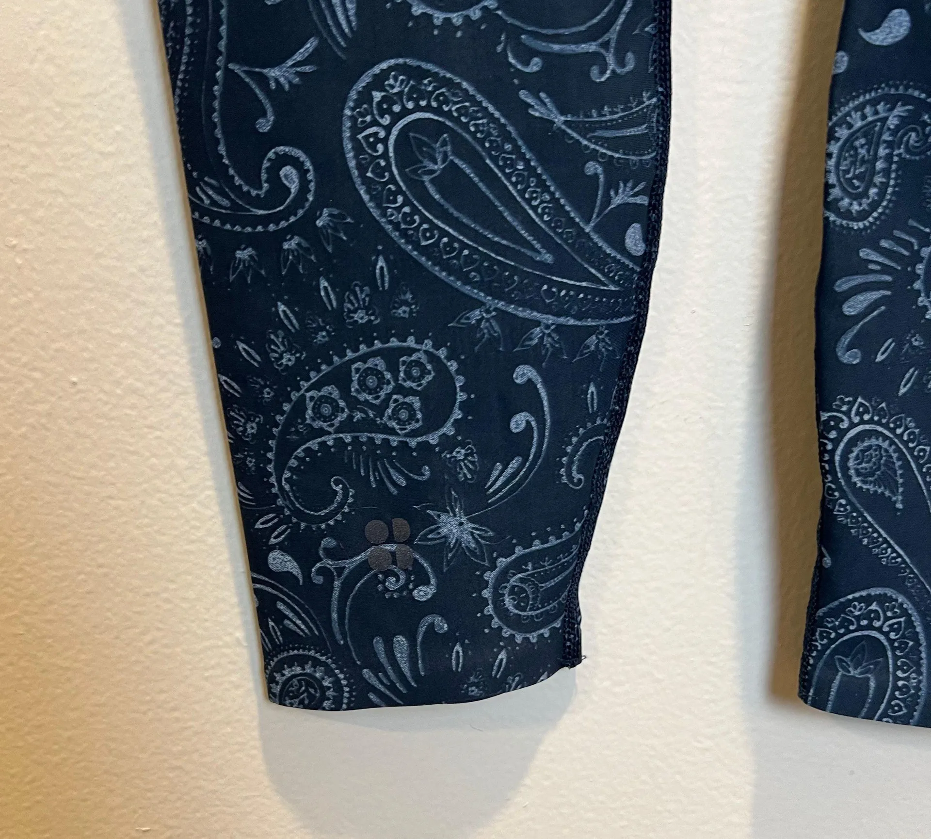 Sweaty Betty - Zero Gravity 7/8 Leggings Paisley Blue Running Training Gym Yoga - Image 5