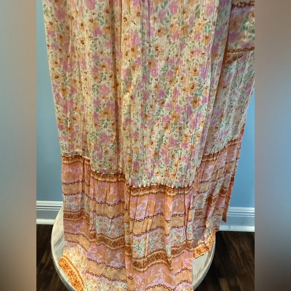 Billabong Wish For You Flowy tiered Dress Color Pink Dream size M/10 - Image 6