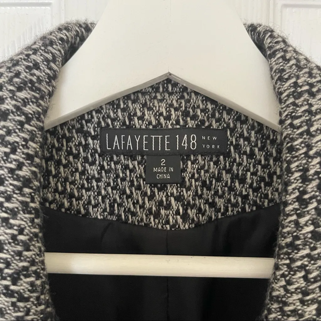 Lafayette 148 NY Career Tweed Blazer Jacket - Image 5