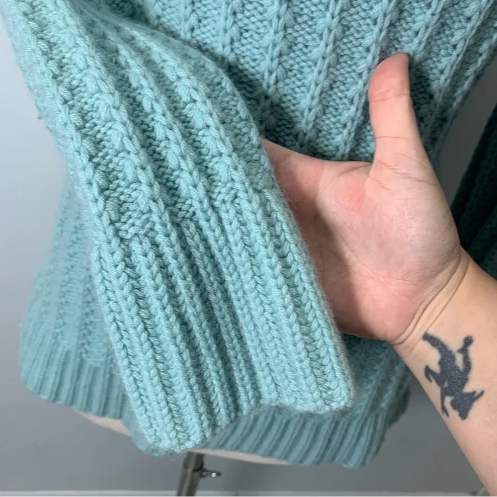 Vintage Vittadini knitted sweater wool cashmeres blend size XS cable knit - Image 4