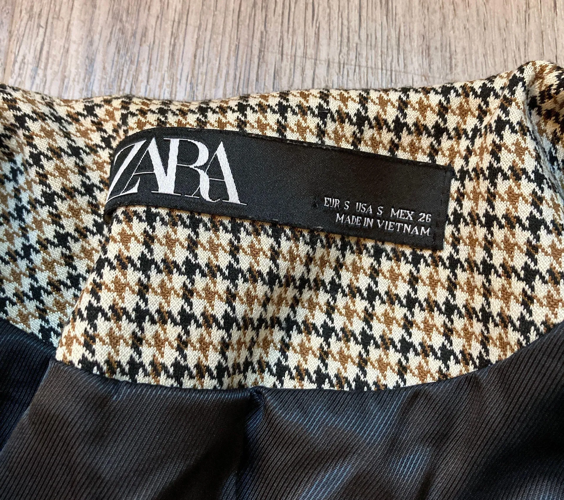 Belted Houndstooth Frock Blazer Coat Size S NWOT - Image 7