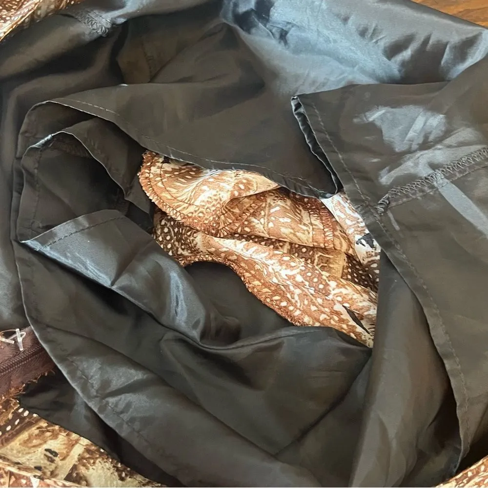 Urban Hearts Palazzo Pants Brown White NWT XL - Image 8