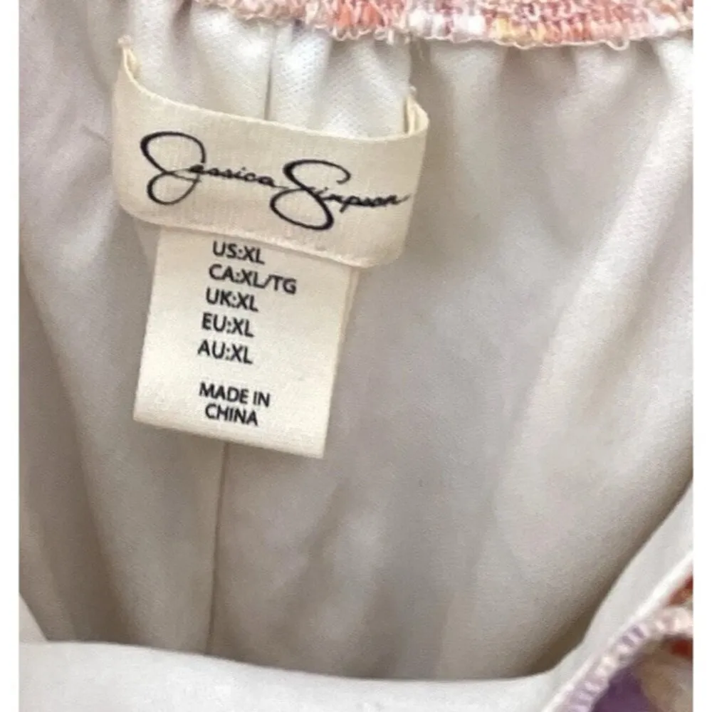 Vintage Jessica Simpson Women’s Sz XL Dress Floral Ruffled Boho Western Style - Image 8