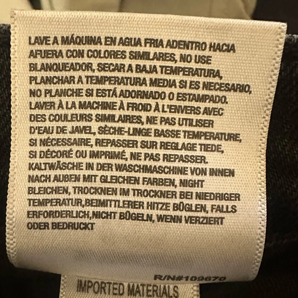 Agolde Wilder Black Straight Leg Crop Panoramic Jeans Size 26 - Image 9