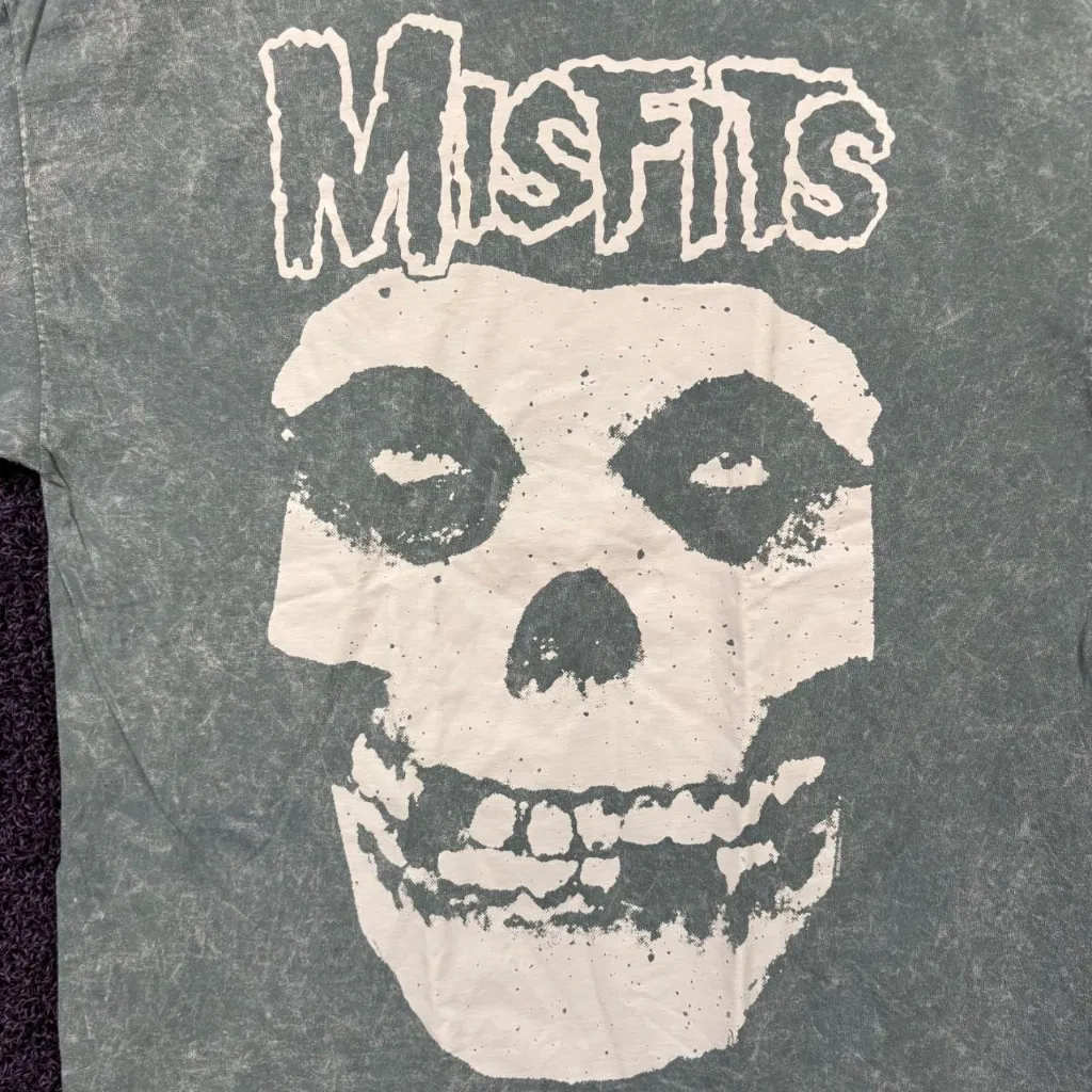 Misfits Big Face Crimson Ghost Horror Punk Band T-Shirt 2XL - Image 2