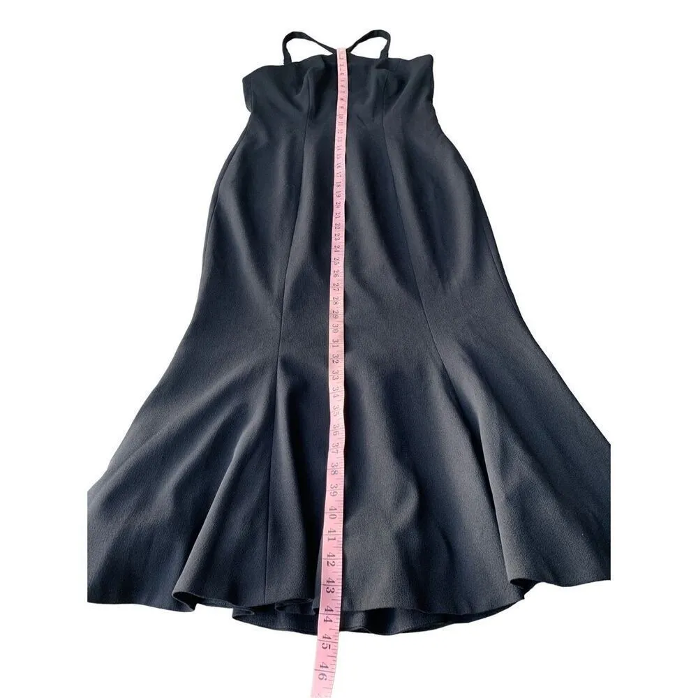 Dress the Population Tessa Crepe Mermaid Midi Dress In Black - Image 14