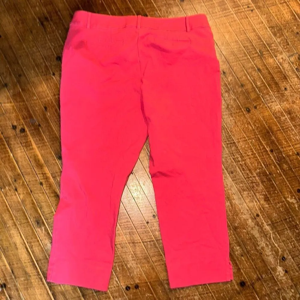 Loft pink business casual Riviera 14 curvy slacks - Image 4