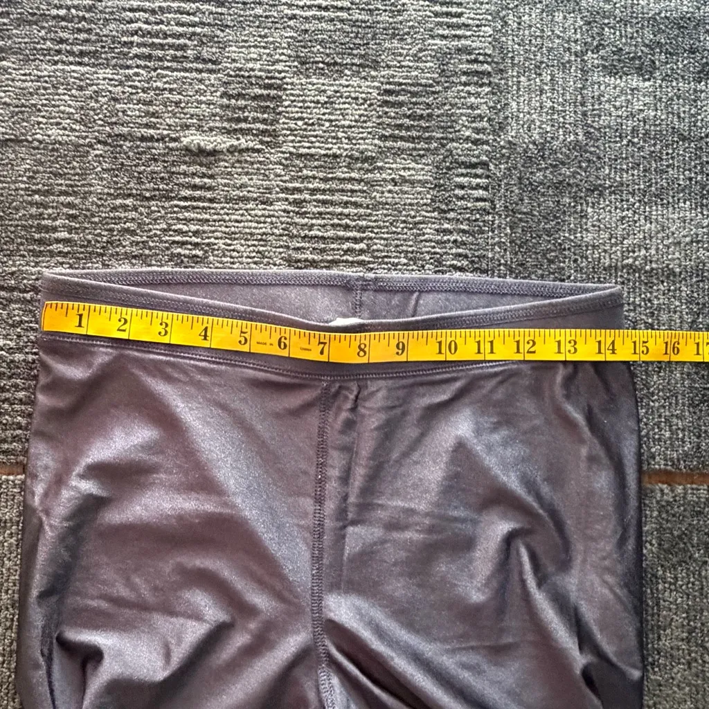 GARAGE 🩶Size L 🩶 Gray Nylon Spandex Leggings Everyday Stretch Fit - Image 6