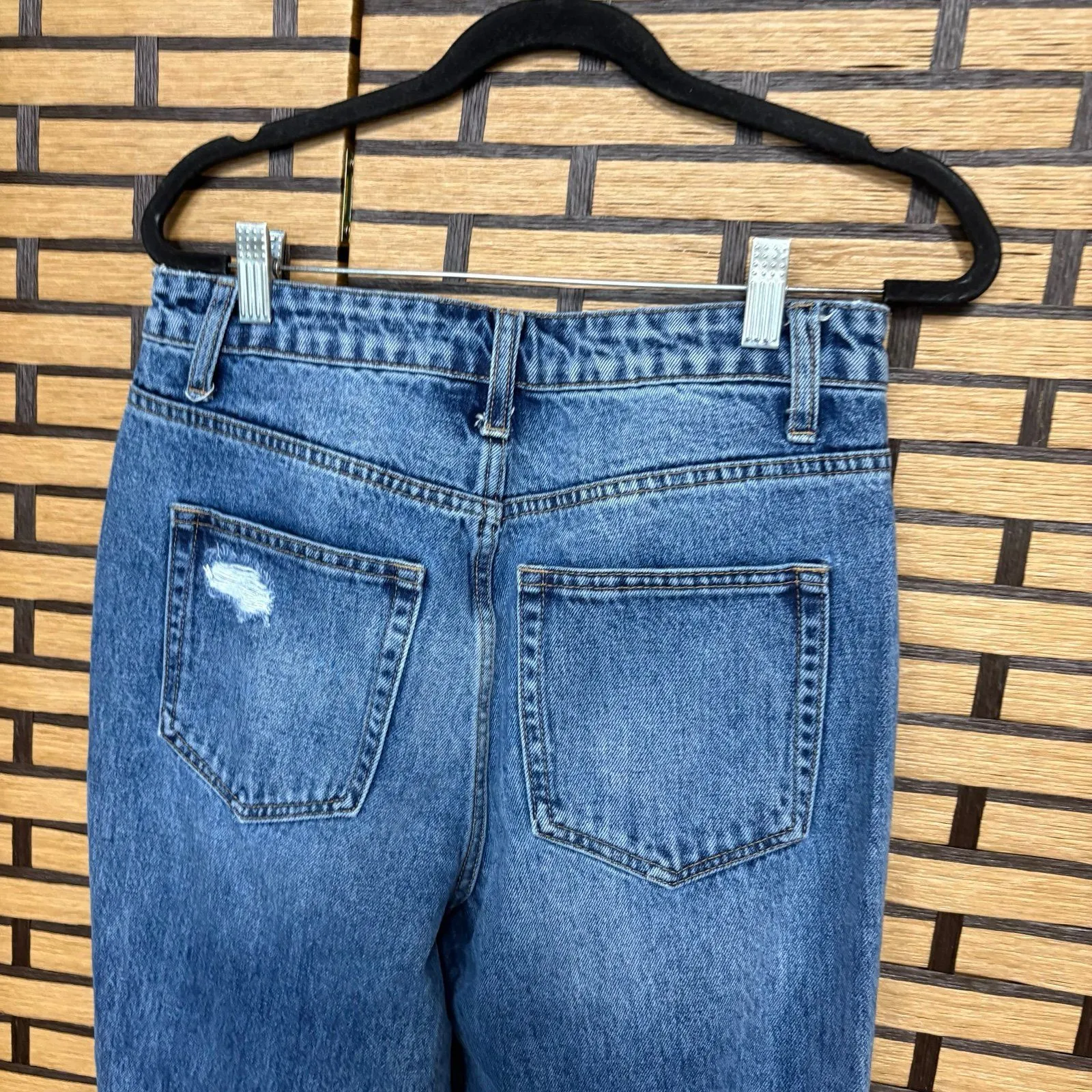 Bridge By Gly Mom Fit Distressed Jeans Size‎ 27 Blue - Image 6