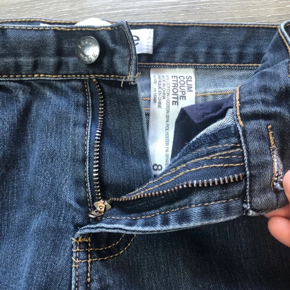 Joe Fresh Slim Skinny Denim Dark Wash Casual Mid Rise Jeans Womens Size 8 - Image 8