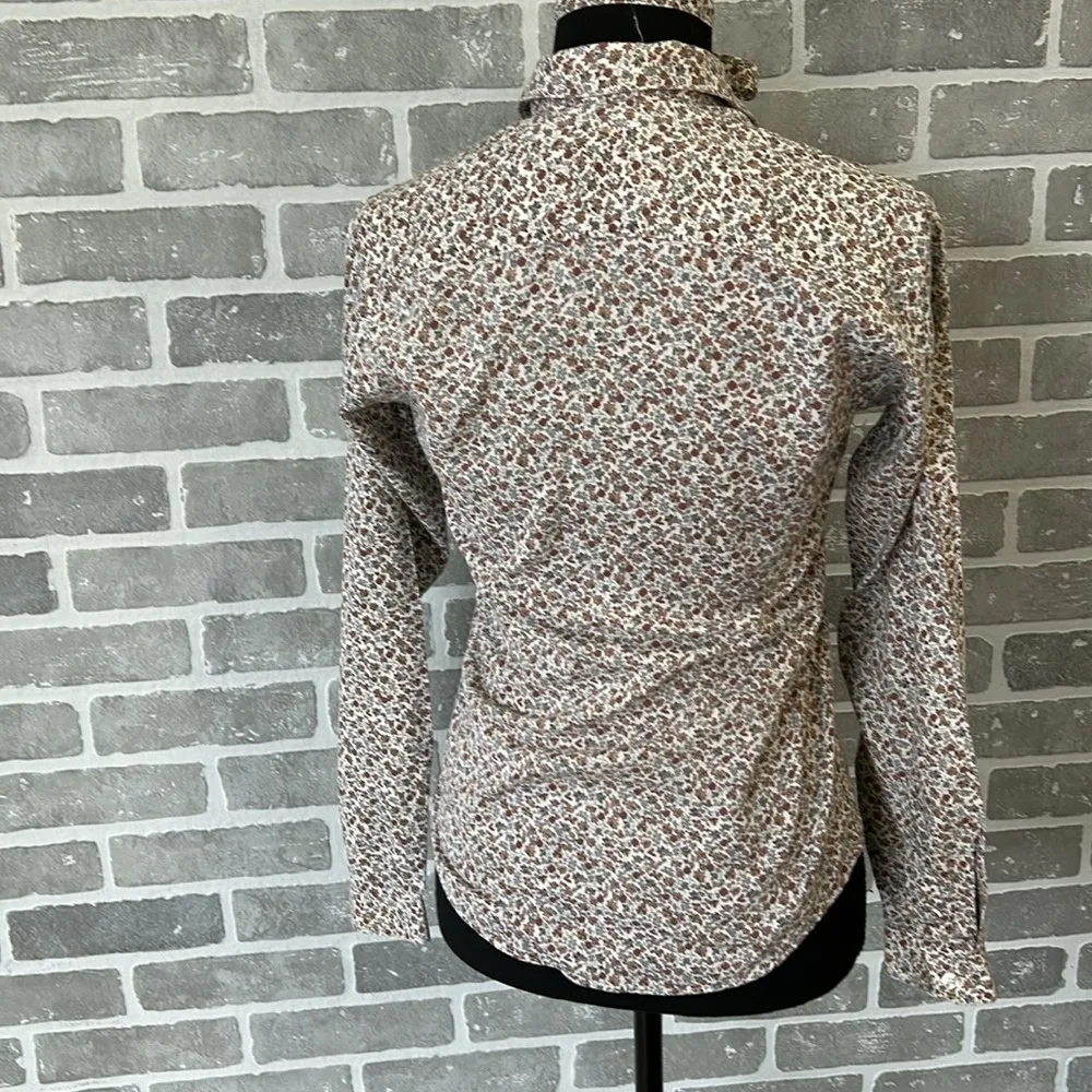 Vintage | Ms Sero Shirtmakers | The Talbots | Brown Floral Print | Women’s 6 - Image 4