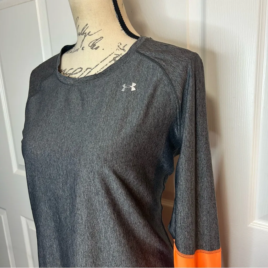 Under Armour Heat Gear Fitted Running Long Sleeve Top - Image 3
