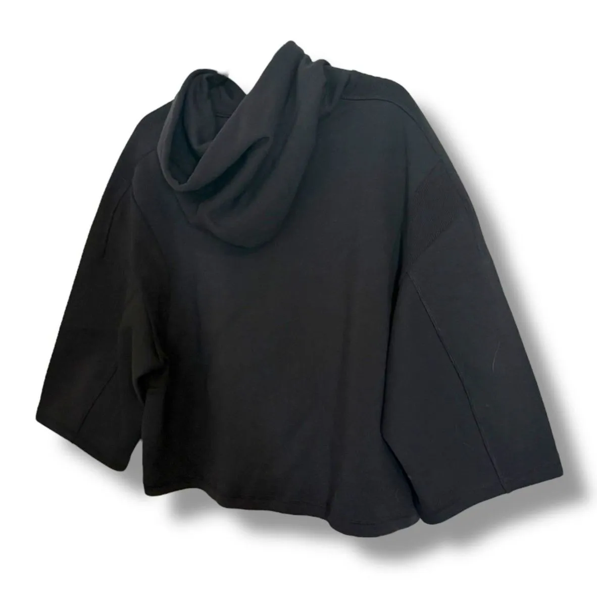 Adidas Women's VRCT Cropped Pullover Hoodie, Black Size XL NWT Team Adidas - Image 2