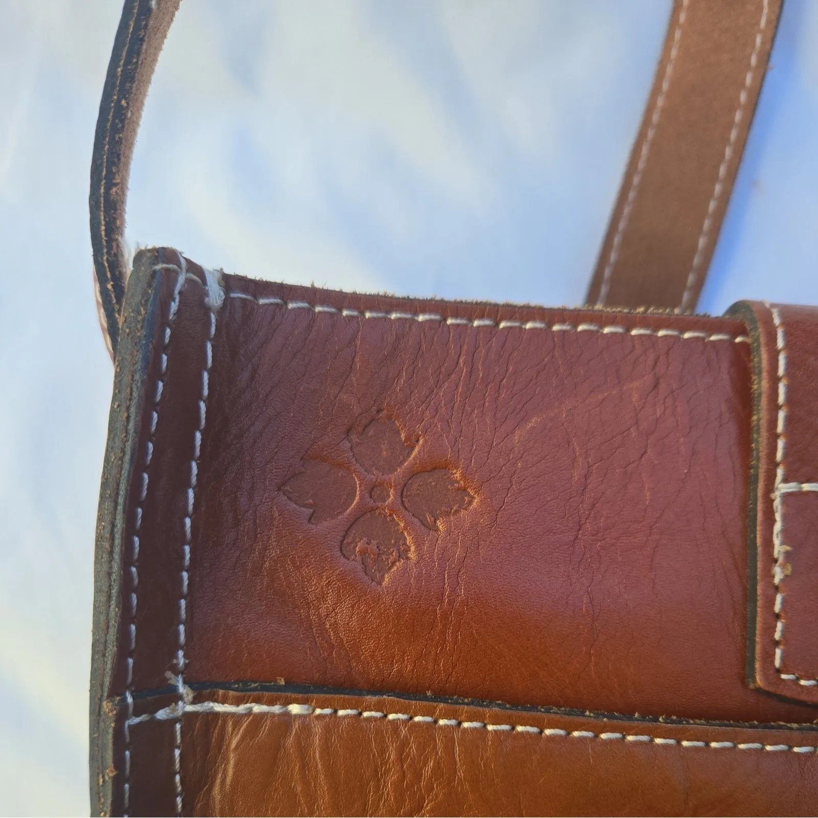 Patricia Nash VENEZIA Saddle Italian Leather Crossbody Purse Handbag Bag - Image 6