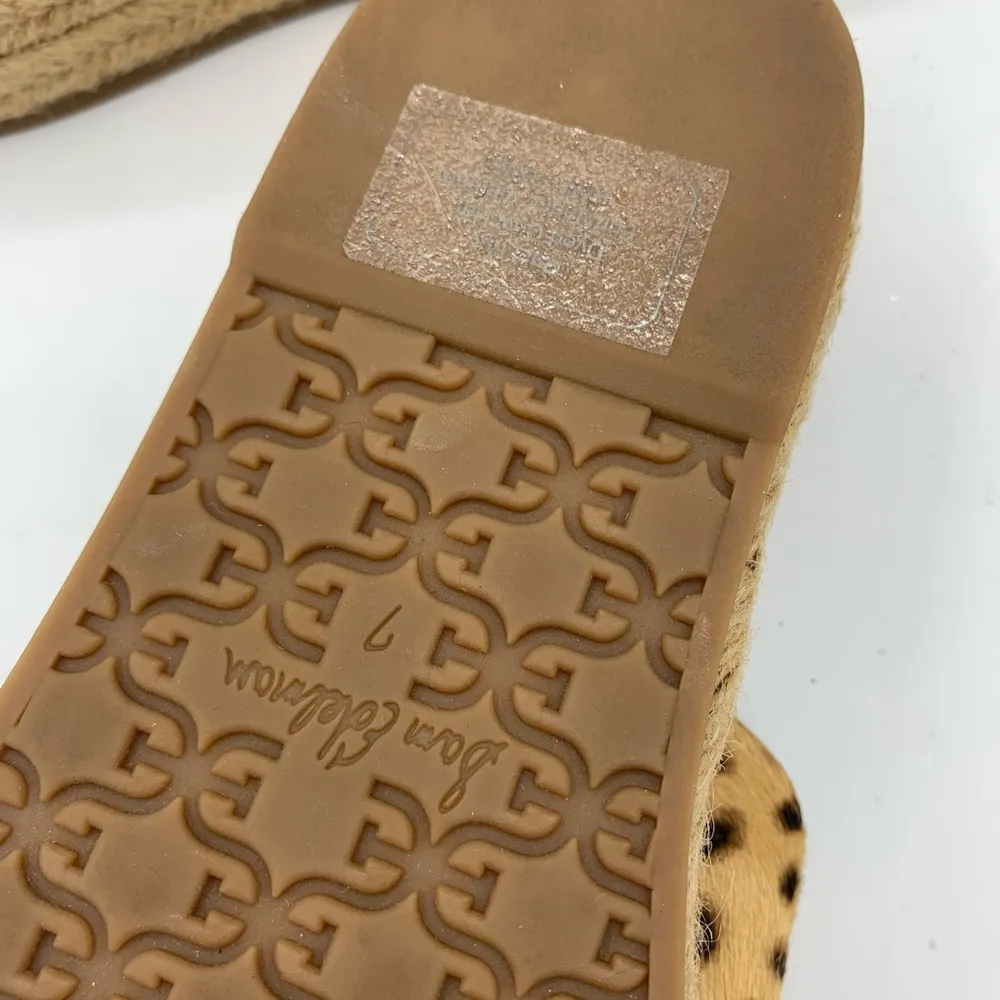 SAM EDELMAN Korina Tan Cheetah Print Platform Sandal Sz 7 - Image 4