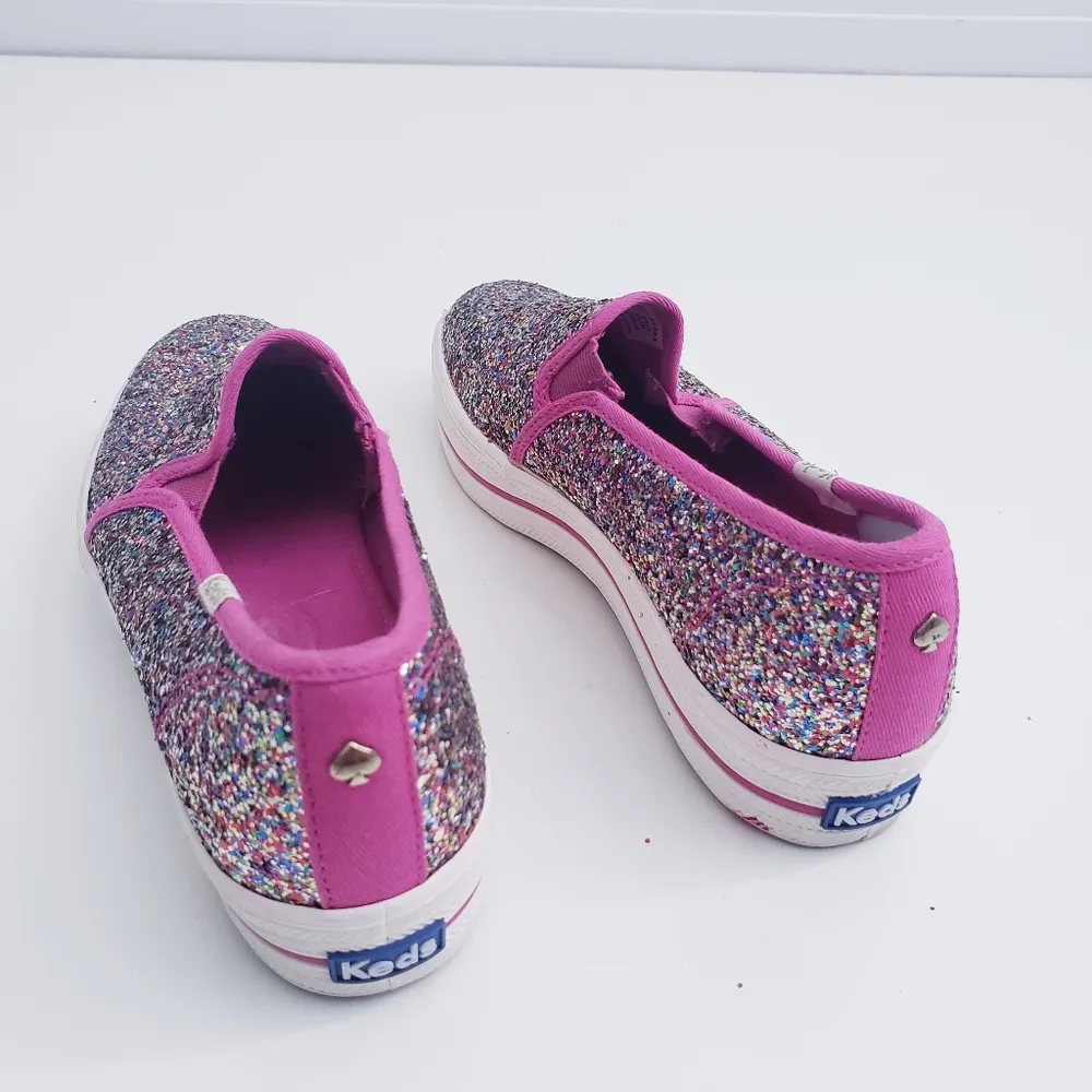 Kate Spade Triple Decker Multicolor Glitter Flat Shoes - Image 3