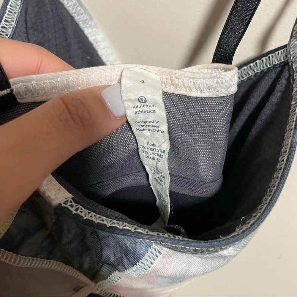 Lululemon | Citron Tinted Canvas Full Eagle Tank Size 4 - Image 4