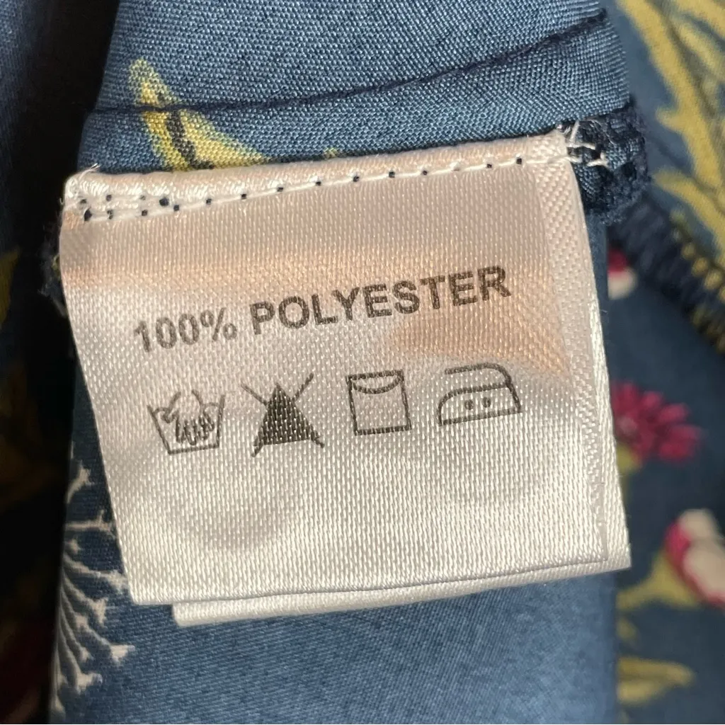 Circus Dress‎ Dandelion Print Navy Blue XS UK Size 8 Retro A - Image 11