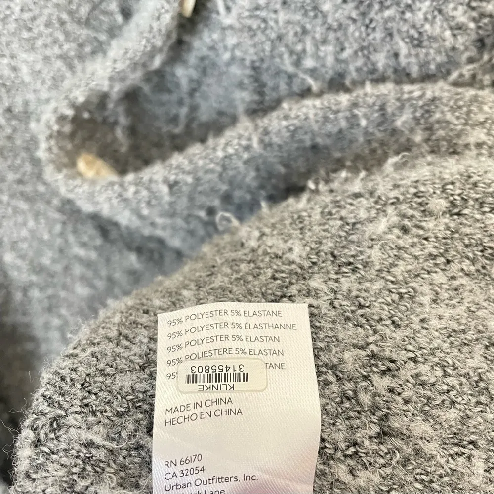 Anthropologie Shaggy Fuzzy Knit Sweater Jacket Coat Shacket - Image 6