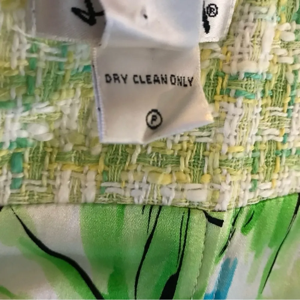 Lilly Pulitzer Dress Size 6 Sleeveless Tweed Textured Summer Tea Party Tropical - Image 9