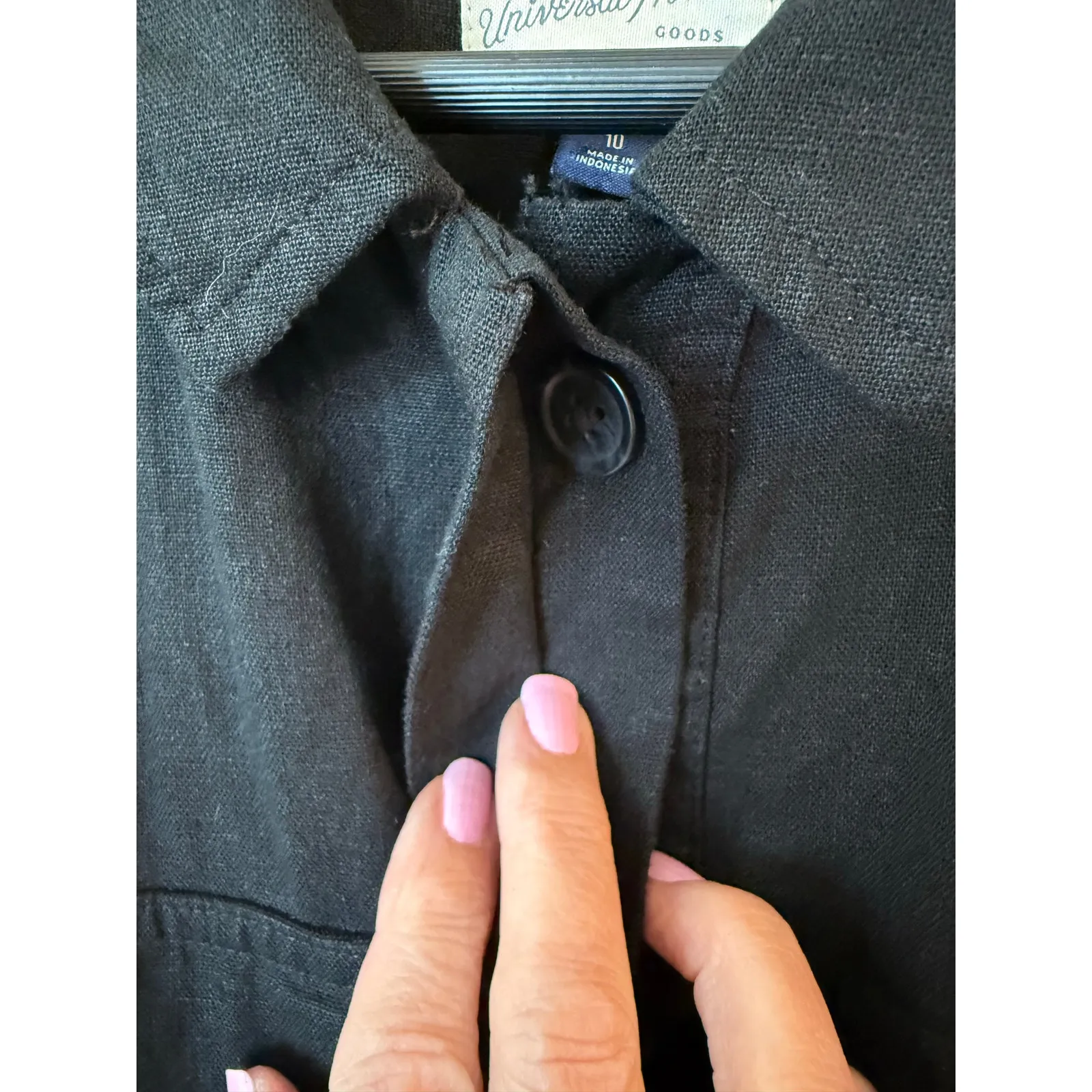 NWT Universal Thread Boilersuit Relaxed Leg Casual Jumpsuit Black Women Size 10 - Image 7