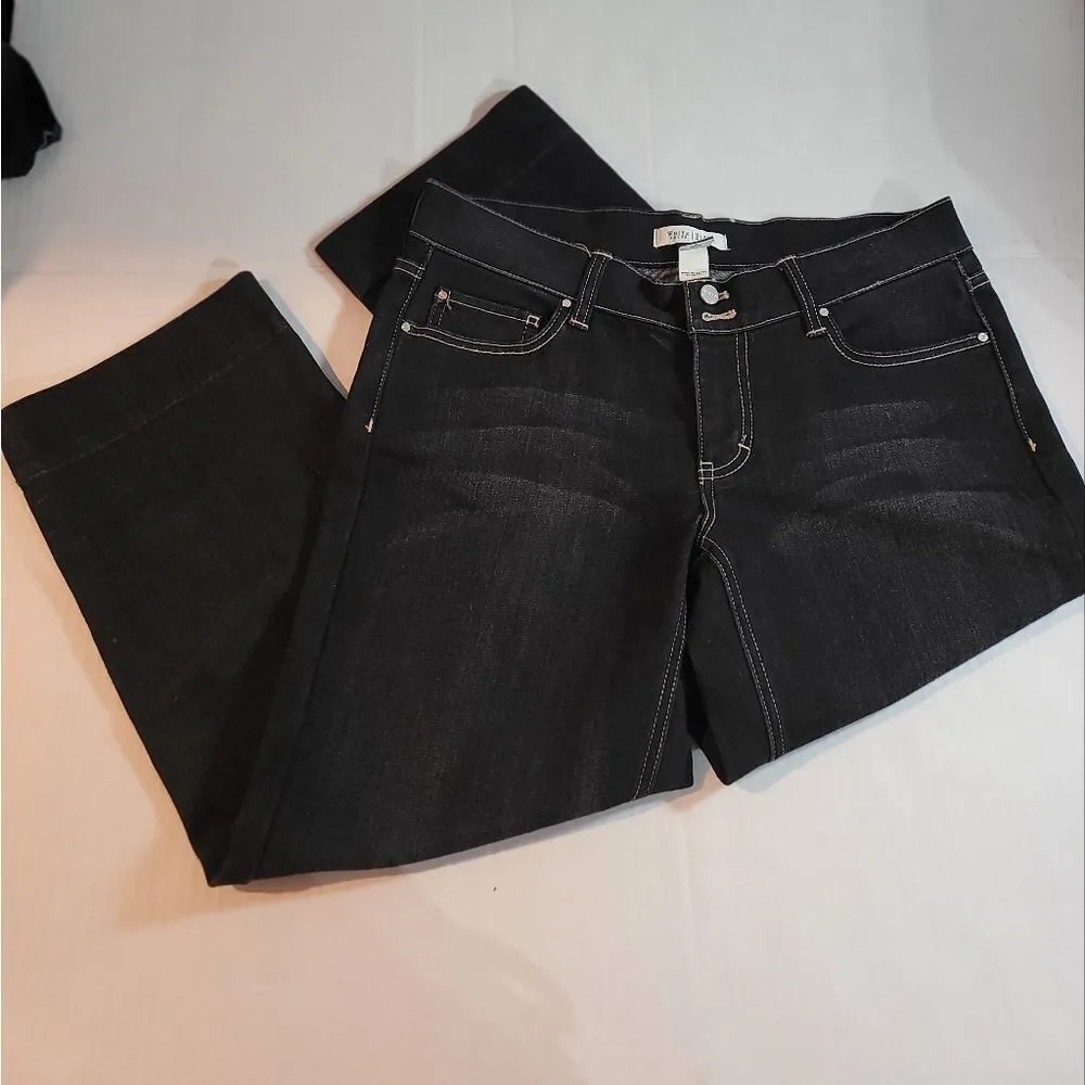 𝅺White House Black Market Black Pedal Pushers Capri's Size:6 - Image 4