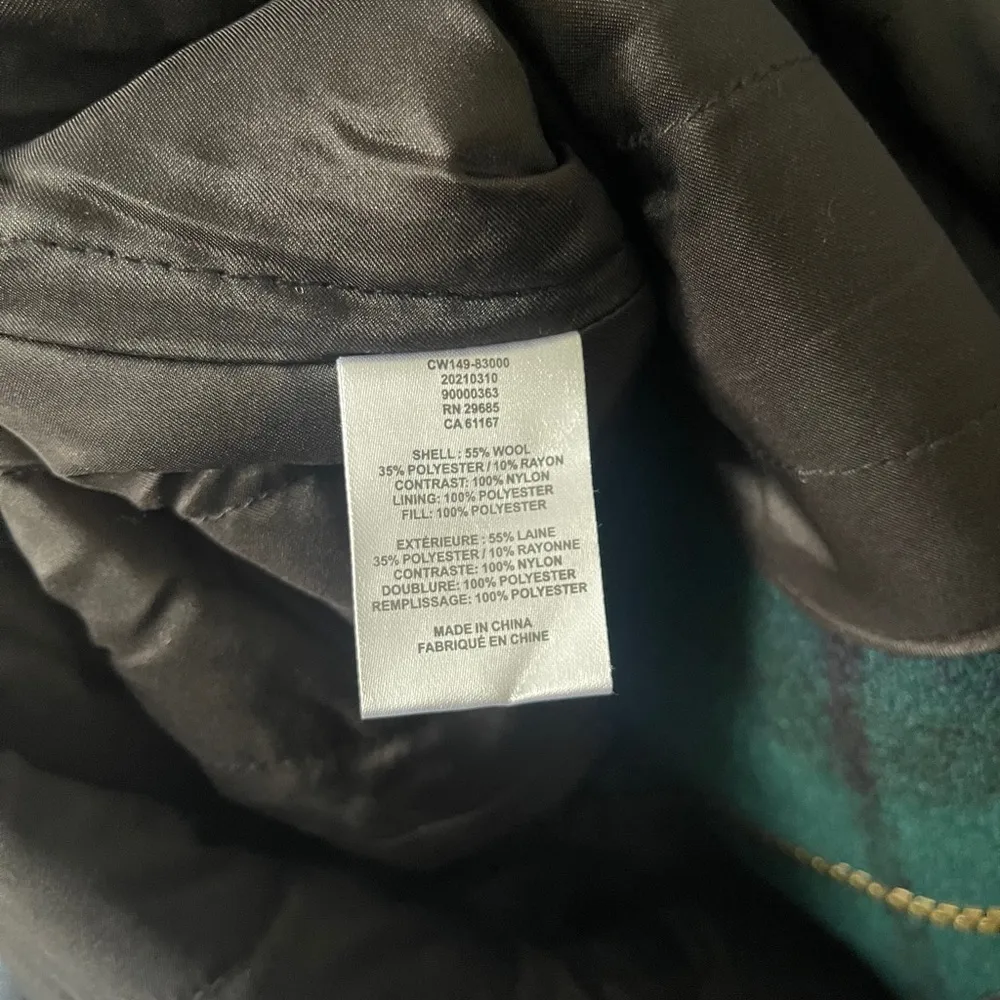 NWT PENDLETON Zip Front Plaid Wool Blend Jacket Coat Blue/Green Black watch $350 - Image 8