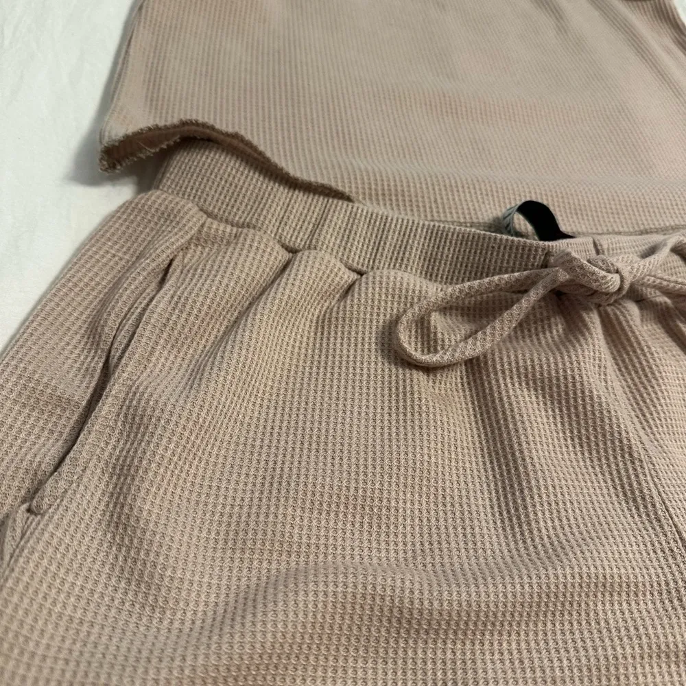 Women's Tan Sleepwear Set Size L - Image 2