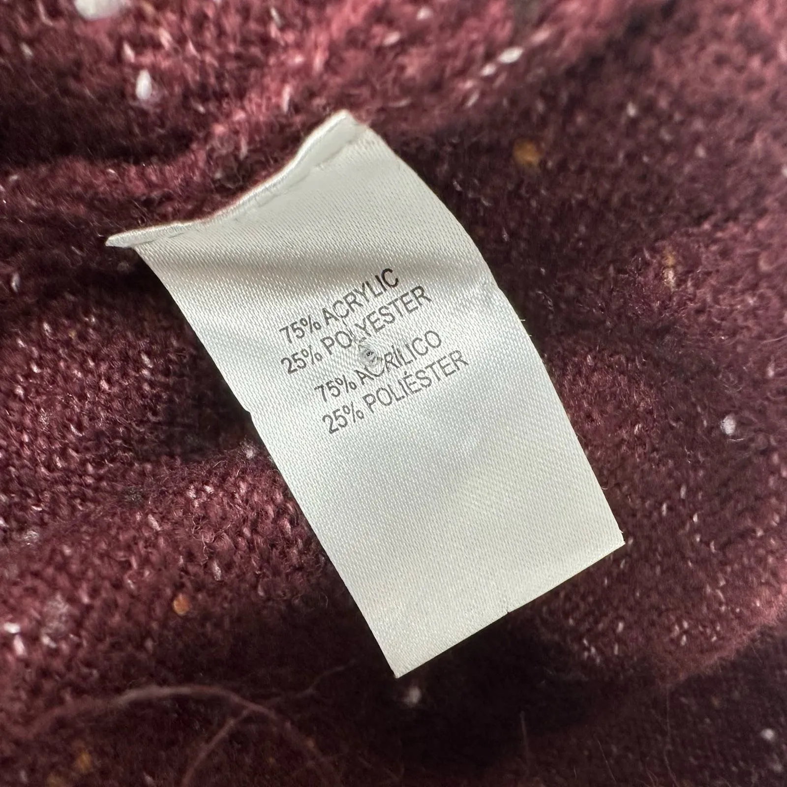 Weatherproof Vintage size Medium pullover style‎ sweater fair isle deep purple - Image 5