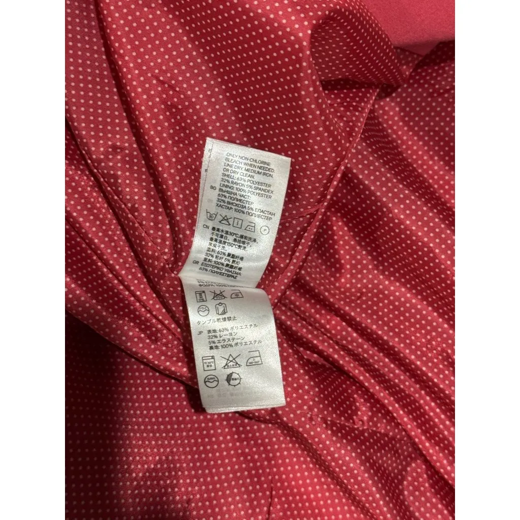H&M womens Size 10 Coat Jacket Elegant Formal Blazer Pink Workwear Outwear - Image 8
