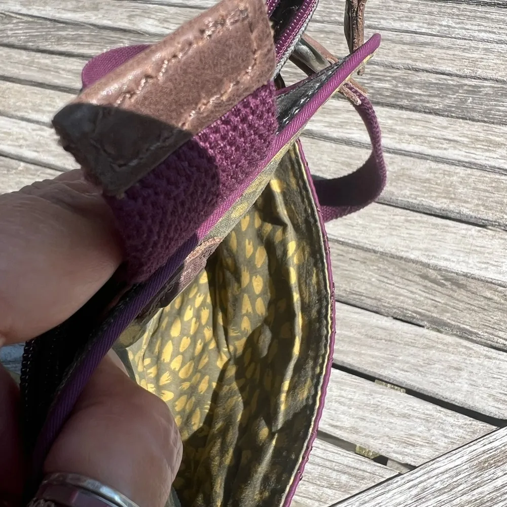 Fossil Key-Per Purple and Silver Crossbody Bag with Adjustable Strap - Image 9