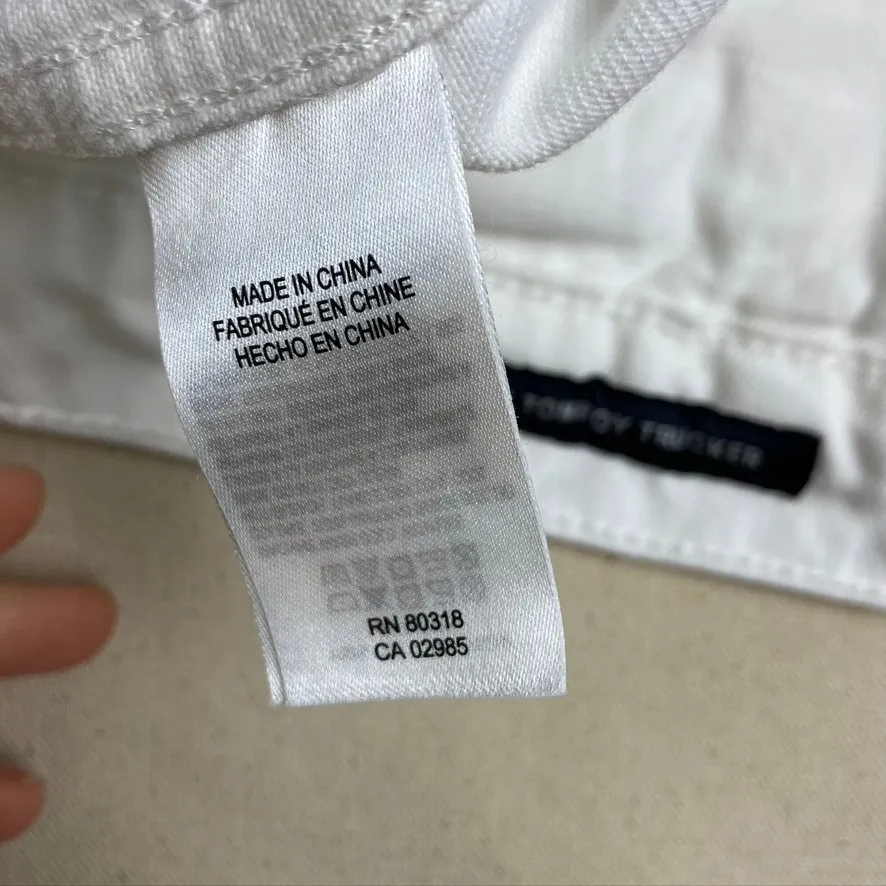 Lucky Brand The‎ Tomboy Trucker Jacket White Denim Size M/M Classic - Image 10