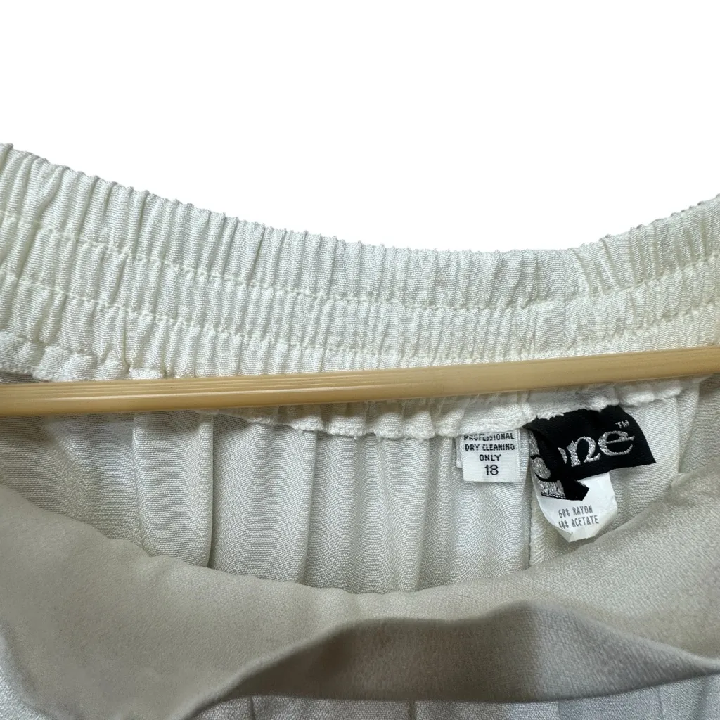 Rhinestone Tuxedo Women’s Vintage Cione Shouider Pads Size 18 Winter White - Image 11