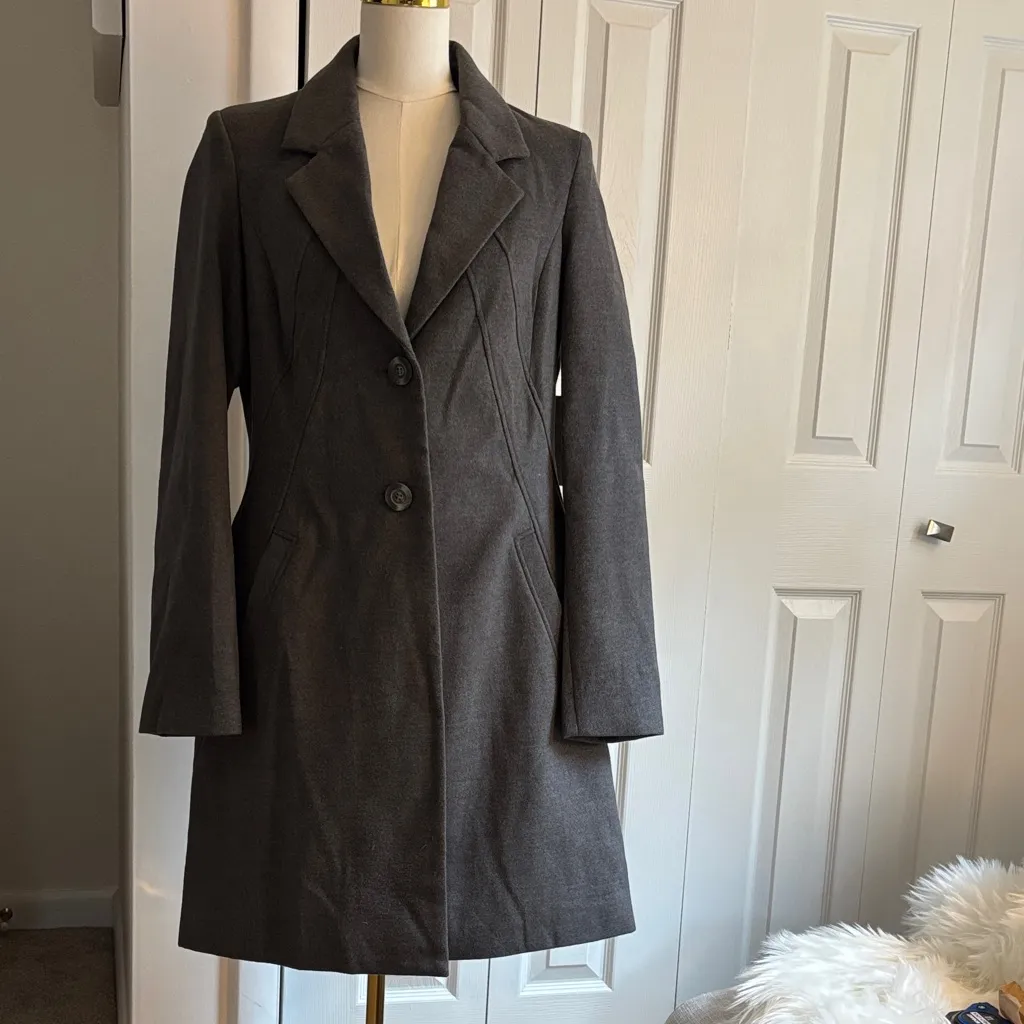 Vertigo Paris NWT  Light Heather Gray Notch Collar Coat – Size XL – MSRP $360 - Image 2