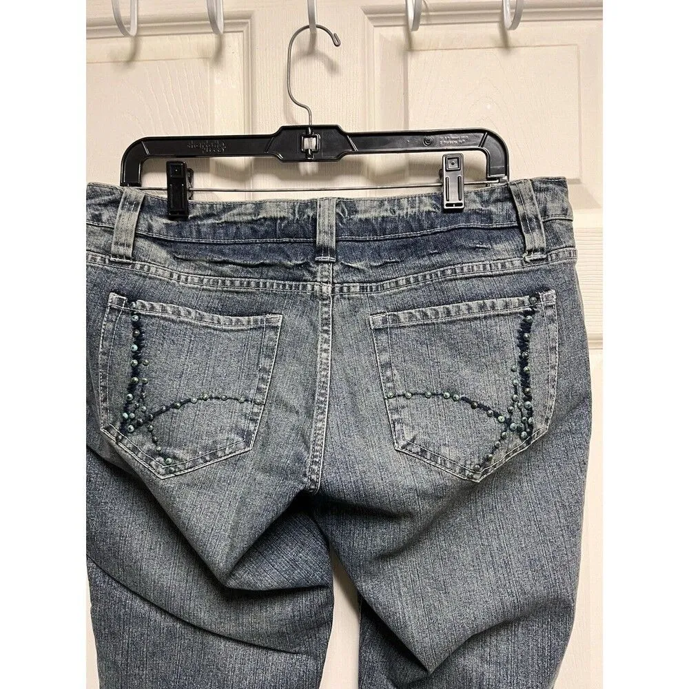 Arizona Jean Co Jeans Blue Womens Size 11 Straight Leg‎ Casual 12 Hemmed 0046 - Image 6